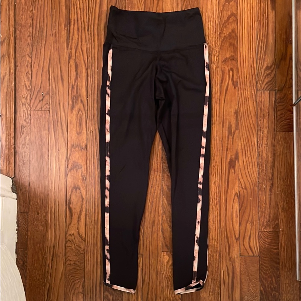 Strut This Leggings - Black w/ Leopard - Size M
